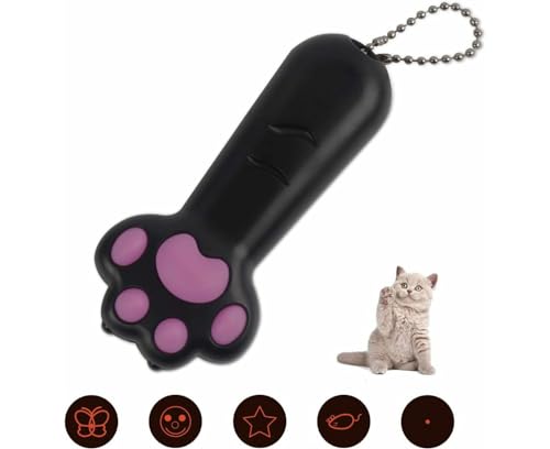 Cat Toy LED Pointer - Multifunctional Chasing Toy, Battery Powered, Black Cat Toy LED Pointer - Multifunctional Chasing Toy, Battery Powered, Black