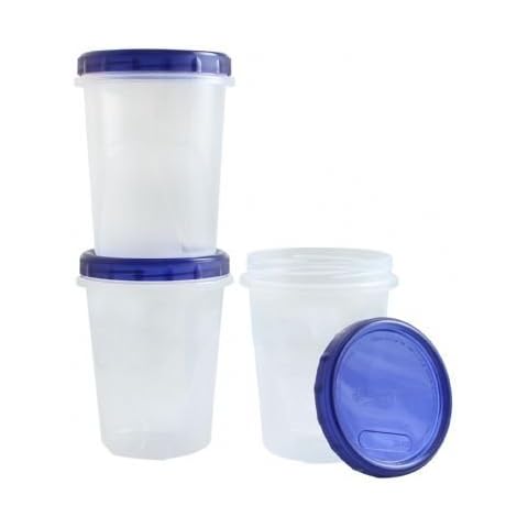 PH 32Oz Blue Twist Top Food Containers Cover