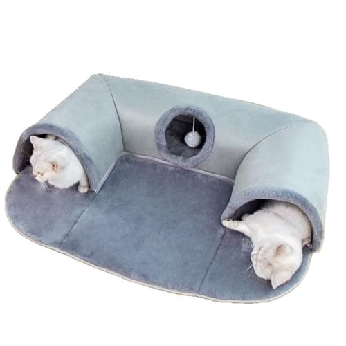 Tunnel per gatti a forma di U, con tubo da gioco, giocattolo a scomparsa lavabile e staccabile, combinazione interattiva per giocare e dormire per gatti da interni (misura grande) Tunnel per gatti a forma di U, con tubo da gioco, giocattolo a scomparsa lavabile e staccabile, combinazione interattiva per giocare e dormire per gatti da interni (misura grande)