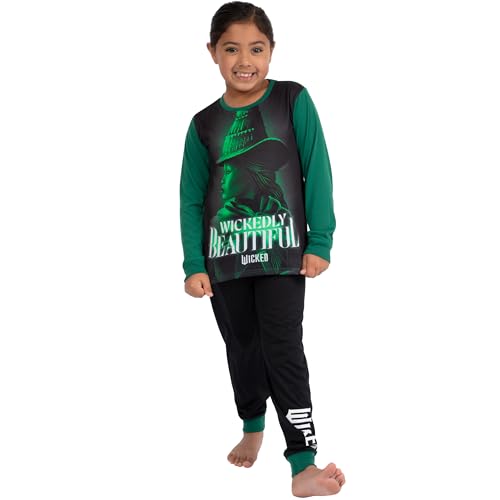 wicked Pajamas | Elphaba Girls Pajama Set | Girls Pjs | Long Sleeve Pajamas3