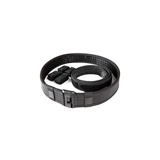 5.11 Tactical Sierra Bravo Duty Belt, Einsatzgürtel, Koppel, Duty Belt, Größe: L, Farbe: Schwarz, 1680D Nylon, Klett-Innengürtel, Tactical, Outdoor, Jagd, Style: 59505