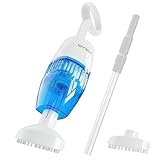 (2024 Update) WYBOT Cordless Pool Vacuum with Two Vacuum Heads, Telescopic Pole, Handheld Rechargeable Pool Cleaner for Deep Cleaning with Powerful Suction, Ideal for Above Ground Pools/Spas/Hot Tubs