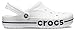 Crocs Unisex-Adult Bayaband Clogs, White/Navy, 13 Men/15 Women
