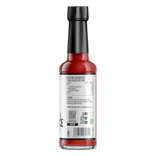 Sriracha Style Hot Sauce 150ml - Chilli Mash Co - Vegan Chilli and Garlic Traditional Thai Sriracha Sauce with Scotch Bonnet Chillies