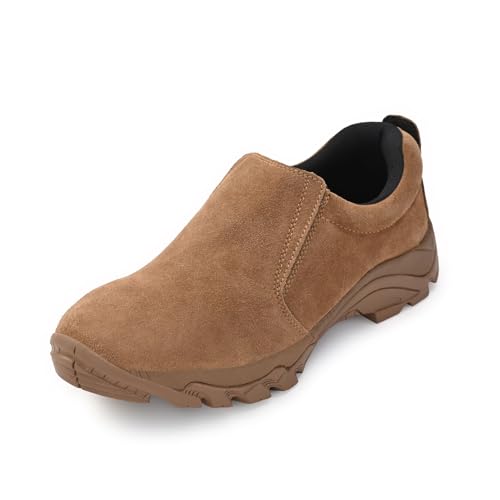 Men's Leather Slip-on Shoes, Lightweight Comfortable Versatile Stylish Loafers with Arch Support