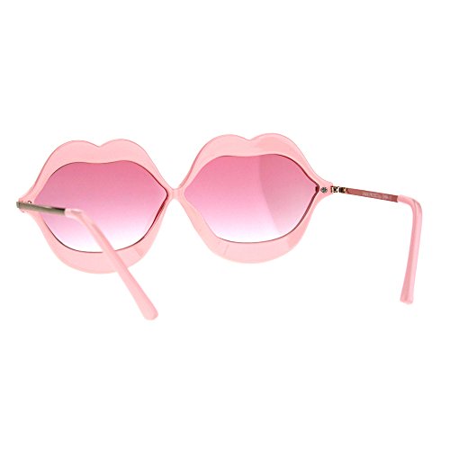 Womens Funky Retro Kissing Lip Frame Party Shade Sunglasses4