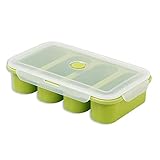 SUIKUI Silicone Extra Large Freezer Tray, Soup Freezer Container Ice Mold with Airtight Lid, Storage...