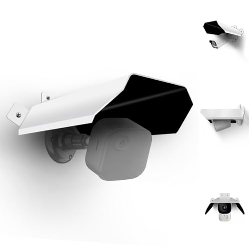 Universal Sun Rain Shield Shade Cover, Metal Protective Roof Cover for Bullet & Dome Security Cameras