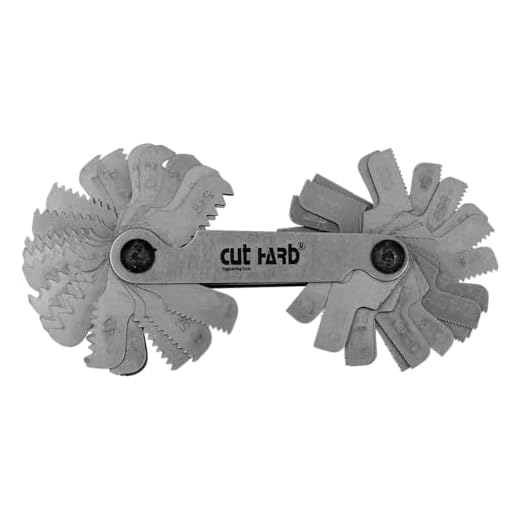 CUTHARD Metric & Imperial & US Screw Gauge SAE Whitworth 55 Degree & Metric 60 Degree & & US 60 Degree Thread Pitch Gauge for Industrial Measurement