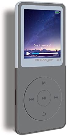 MP3 Player,Voice Recorder,MP4 Player with Bluetooth 16GB Portable Digital HiFi Lossless Music Long Battery Time 1.8" Screen Support up to 128GB White