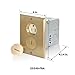 Leviton 15 Amp Commercial Grade Self Grounding Duplex Outlet Floor Box, 25249-FBA, Ivory/Brass