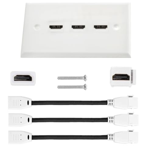 Airhskwi 3 Port 4K HDMI Wandplatte