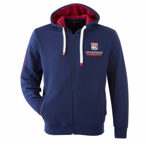 Olympique Lyonnais Veste à Capuche Universal Bleue Marine Homme