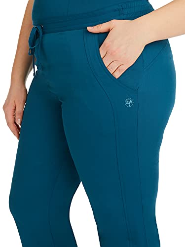 Healing Hands Scrub Pants For Women 2 Pocket Elastic Back Drawstring Pant Purple Label 9095 Taylor Caribbean 2Xl #TOP3