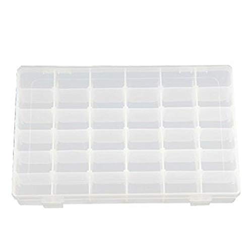 Lubier 1 Pièce Diviseurs Réglables 36 Compartiment Slot Boîte de Rangement en Plastique Organisateur Bijoux Réglable Transparent Séparateurs Amovibles