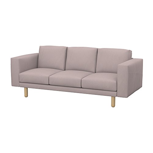 Soferia - IKEA NORSBORG Funda para sofá de 3 plazas, Eco Leather Taupe