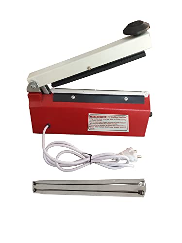 Image of Poly Bag Sealing Machine 8 Inch | Beep Function | Plastic Packing Machine | Plastic Bag Sealing Machine | Heat Sealer Machine | 2 Element 1 Teflon Cloth