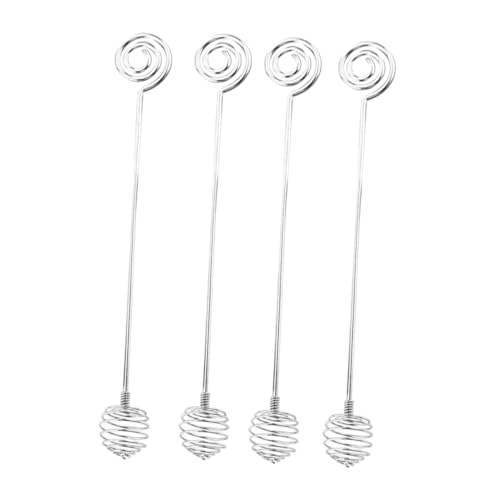 Ipetboom 4 Piezas Palitos Mezcladores de Miel de Acero Inoxidable Diseño Creativo para Uso Doméstico y Mezcla de Leche y Mermelada Fáciles de Limpiar y Duraderos