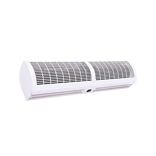 SGeneE Ventilador de cortina de aire montado en la pared: ventilador de puerta blanco de 40 pulgadas, 150 cm, estilo botón, 120 cm