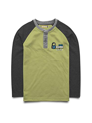 Image of HELLCAT Boys Printed Henley Neck & Hooded Cotton tshirt - Pack of 2