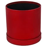 Healifty Caja Redonda para Flores Mini Caja de Arreglo Floral de Cartón Roja para Embalaje y Obsequio Adecuado para Decoración de Hogar y Eventos