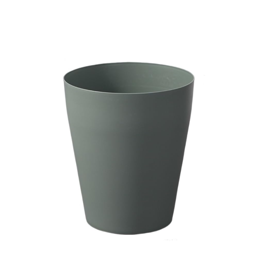 Papelera Cubo De Basura Doméstico Sencillo Y Redondo For Sala De Estar, Dormitorio, Cocina, Baño, Gran Capacidad, Oficina, Papelera Papelera De Cocina(C)