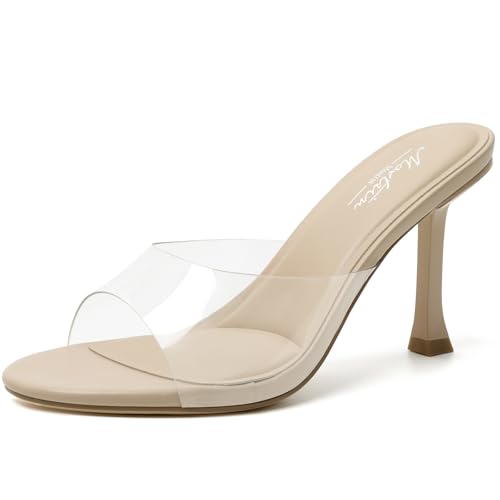 Image of Mostrin Kitten Heels for Women Round Toe Heels With Bow Vintage Mules Sexy Slip on Stiletto Backless Sandals for Party Daily