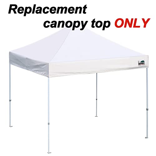 Image of Eurmax USA 10x10 Pop Up Canopy Replacement Top,Universal Instant Canopy Cover ONLY,Heavy Duty UPF 50+ UV Protection,Water & Wind Resistant Tarp,30+ Colors Available,Bonus 4 Sand Bags (Pumpkin Orange)
