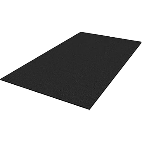 IncStores 4'x6' Premium Mat - Vulcanized Rubber Exercise Mat, High Density Floor Mats for Gym Flooring, Home Gym, and Horse Stall Mat (Black, 3/4" Thick - 1 Mat) Cover