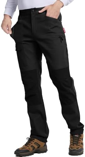 WORK IDEA Herren Outdoorhose aus elastischer Baumwolle, robust & atmungsaktiv, wasserabweisend, verstellbare Hosenbeine, ideal für Camping, Wandern & Outdoor-Aktivitäten