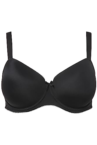 Ulla Popken Reggiseno Con Ferretto, Coppa Morbida Donna, Nero, 9C - 3