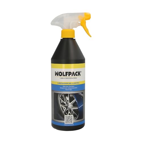 WOLFPACK LINEA PROFESIONAL Limpiador llantas coche 750 ml. limpia llantas coche, con tensioactivos que no dañan las llantas