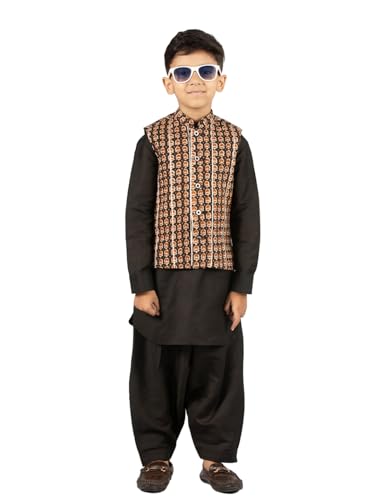 Veste Nehru garçon en coton anti irritation pour rester chic sans inconfort