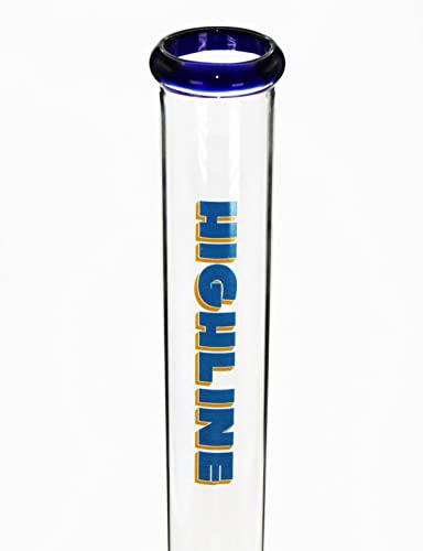 Highline BONG Dolittle Glaspfeife 40 cm Höhe mit KL + Schlitz Diffusor Chillum NS19 aus Borosilikat – Bild 3