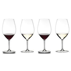 Riedel 6422/01-4 Red Wine Glasses, Set of 4, Riedel Wine Friendly, Riedel 001 Magnum, 35.8 fl oz (995 ml)