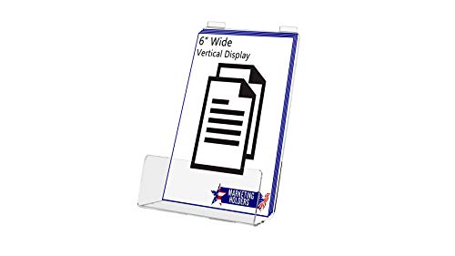 Marketing Holders Easel Stand Slatwall 6" Book Shelf With Lip Book Literature Drawing Art Organizer #TOP4