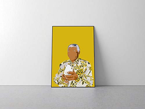 Nelson Mandela INSPIRED poster, Nelson Mandela Poster Nelson Mandela Print, Nelson Mandela Art, A1 - 594x841mm