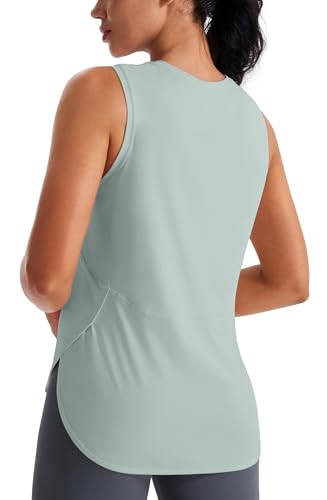 JOYSPELS Ice Silk Workout Tank Tops for Women Cool-Dry Sleeveless Loose Fit Yoga Shirts Athletic