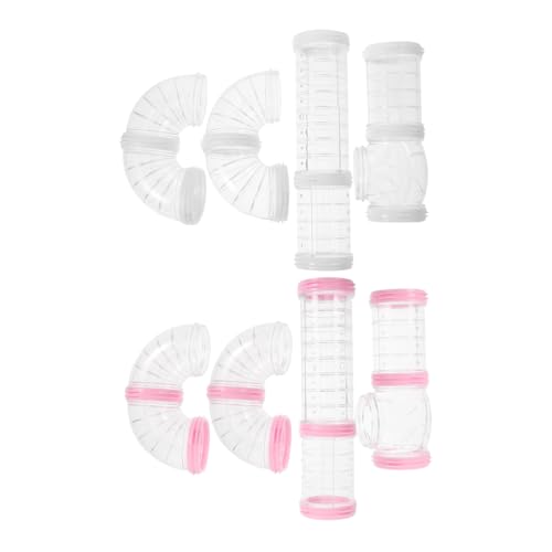 SUPVOX DIY Hamster Tunnel Toy 2 Sets External Tube Accessories Safe Exploration Exercise for Small Animals