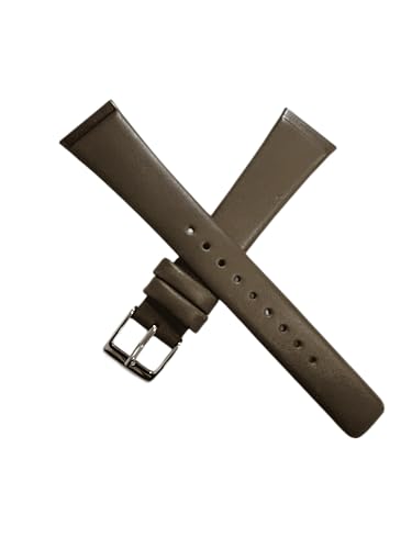 NZZXTO Replacement Leather Watch Band for Skagen Bering Unisex Watch with Screw slim strap 18mm-14mm