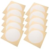 Operitacx 10feuilles Papier Xuan Épais Mi-brut Rond Pour Calligraphie Et Peinture Traditi...