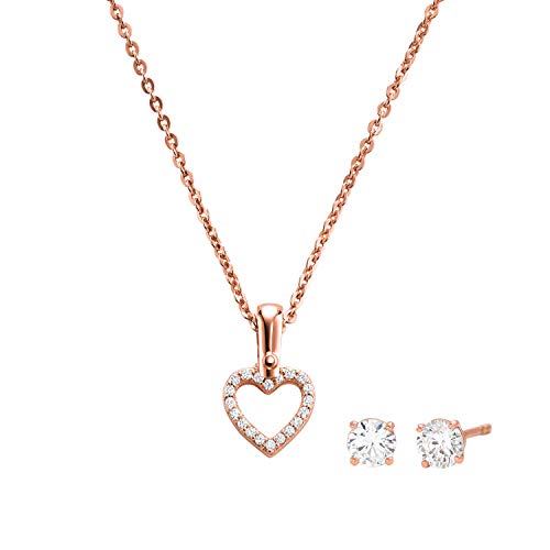 Michael Kors MKC1130AN791 Damen Collier Set Collier&Ohrstecker Silber 925...