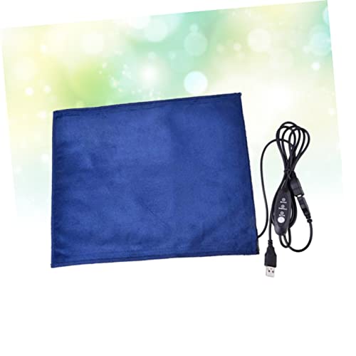 Manta eléctrica USB para mascotas ORFOFE azul 25x15 cm miniatura 3