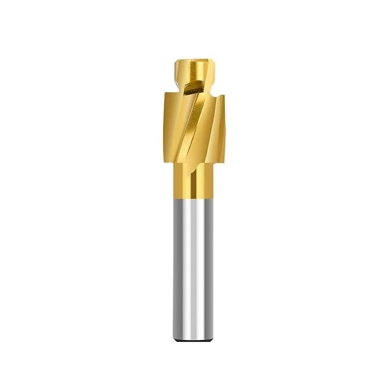 Fresa for scanalatura a 4 Taglienti in HSS con Foro Svasato
