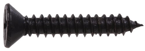 The Hillman Group 851974 Tornillo para madera 12 x 1-1/4 pulgadas Cabeza plana Phillips Acero acabado negro miniatura 1