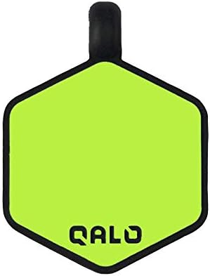 QALO Customized Pet ID Tag, Durable Personalized Dog & Cat Name Tag, Custom Engraved Silicone ID Dog Tags and Cat Tags, Jingle-Free & Lightweight, Neon Mountain