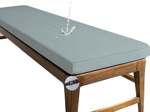 Coussin de banc extérieur bleu clair 60x24 matelas de jardin imperméable