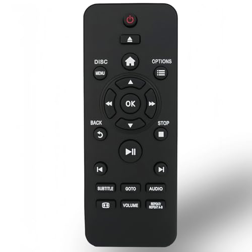 Télécommande de rechange Philips DVP2800 DVP2850 DVP3880KX de salon noir