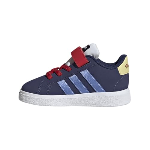 adidas Baby-Boy's Disney Grand Court 00s Elastic Lace & Strap Sneaker