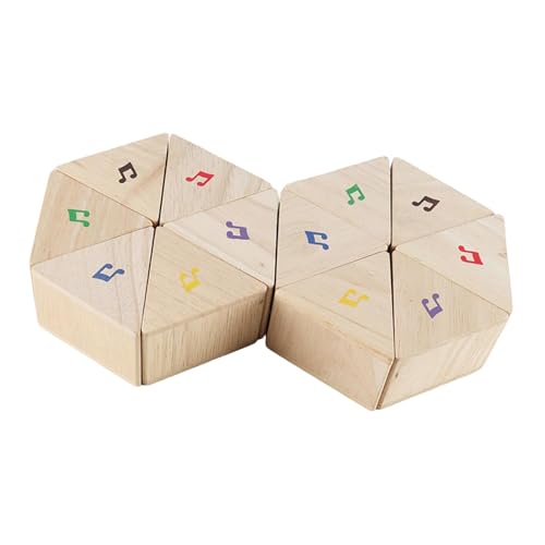 Jeu de blocs de bois sensoriels d'association pour stimuler la motricité et la logique